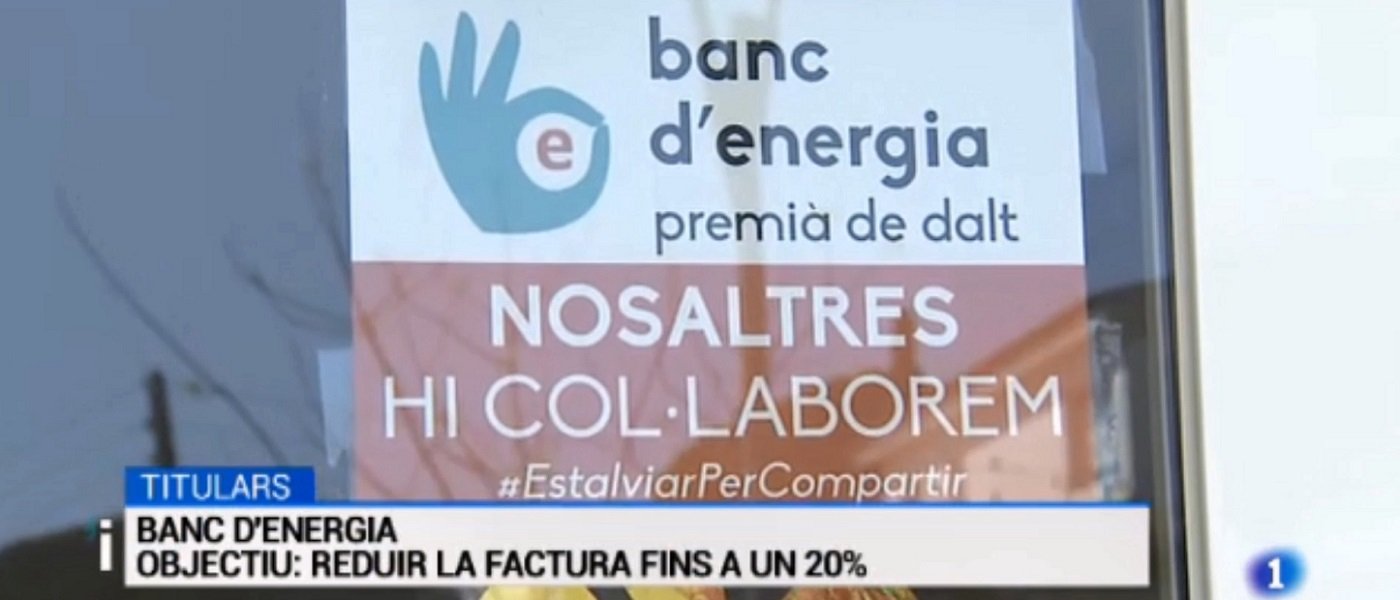 El banc d’energia als informatius de La1